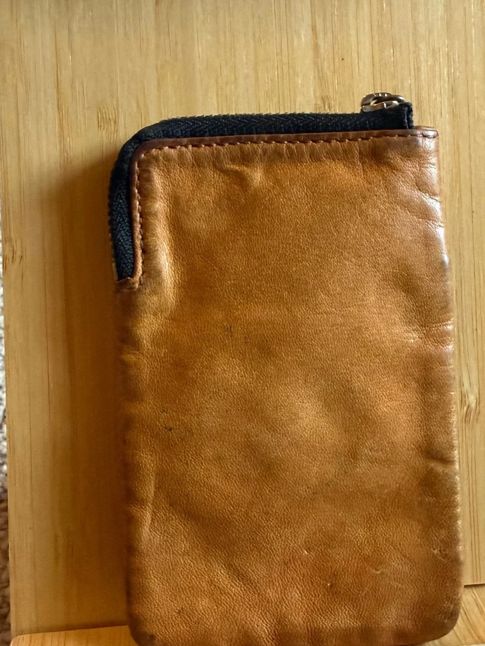 Coach Leather Key Ring Card Holder - Tan